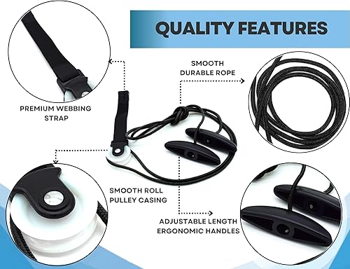 Miniatura 8 de Polea de hombro para terapia física con guía de ejercicios, mejora la fuerza del hombro y el rango de movimiento, reduce el dolor, ayuda en la