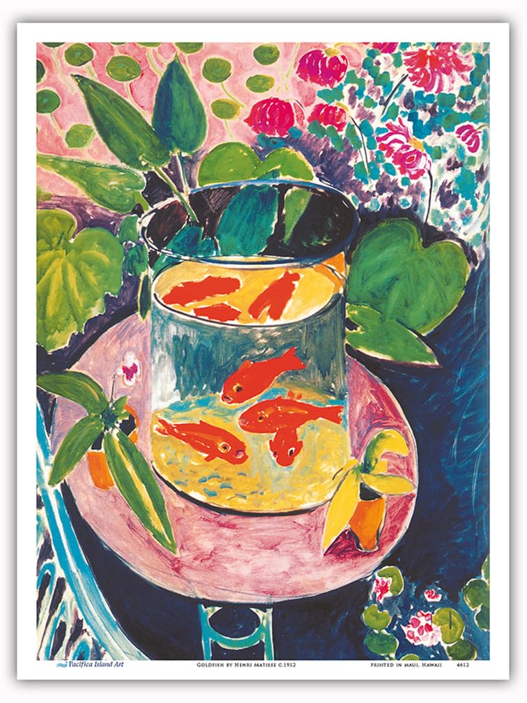 他の方発送×Henri Matisse 【gold fish】高精細刷特別額装品 Amazon.com: Goldfish - From an Original Color Painting by