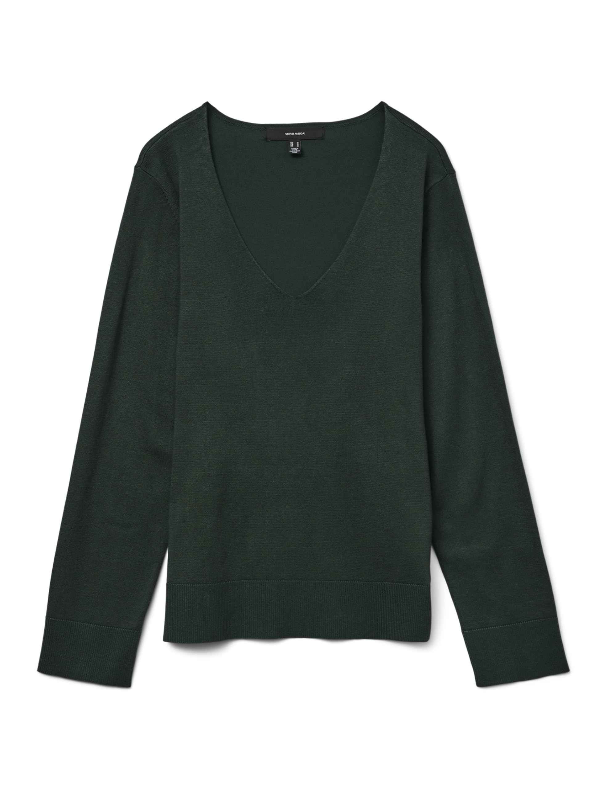 VERO MODA Vmsilje LS V-Neck Pullover Ga Noos, Pine Grove, M