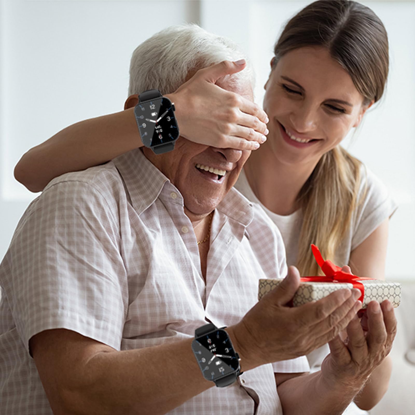 Reloj Emergencia Ancianos, Dispositivos De Alerta De Caídas para Personas Mayores, Reloj Inteligente con Detección De Caídas para Personas Mayores, SOS Boton Emergencia Ancianos