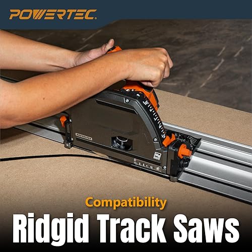 Miniatura 33 de POWERTEC 71411 60" Track Saw Guide Rail Bag for Festool, Makita, and DEWALT, W/Dual-Sided Padding for Secure Rail Placement