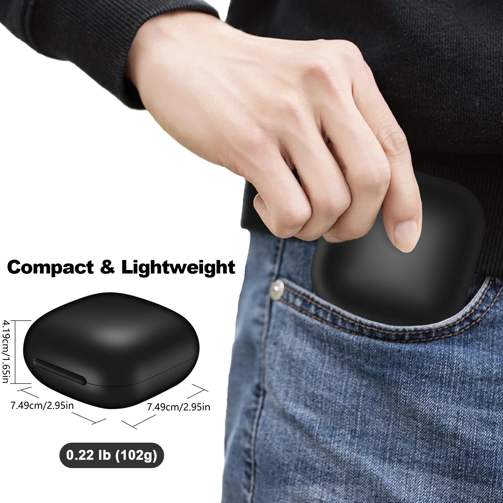 Custodia di ricarica per auricolari Fast 700mAh di grande capacità di archiviazione per accessori auricolari portatile