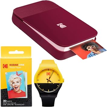 Amazon.com: KODAK Smile Instant Digital Printer (rojo) Reloj Bundle : Todo  lo demás
