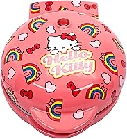 Vista 8 de Uncanny Brands Mini waflera Hello Kitty - Cocina con tu personaje favorito de gatito