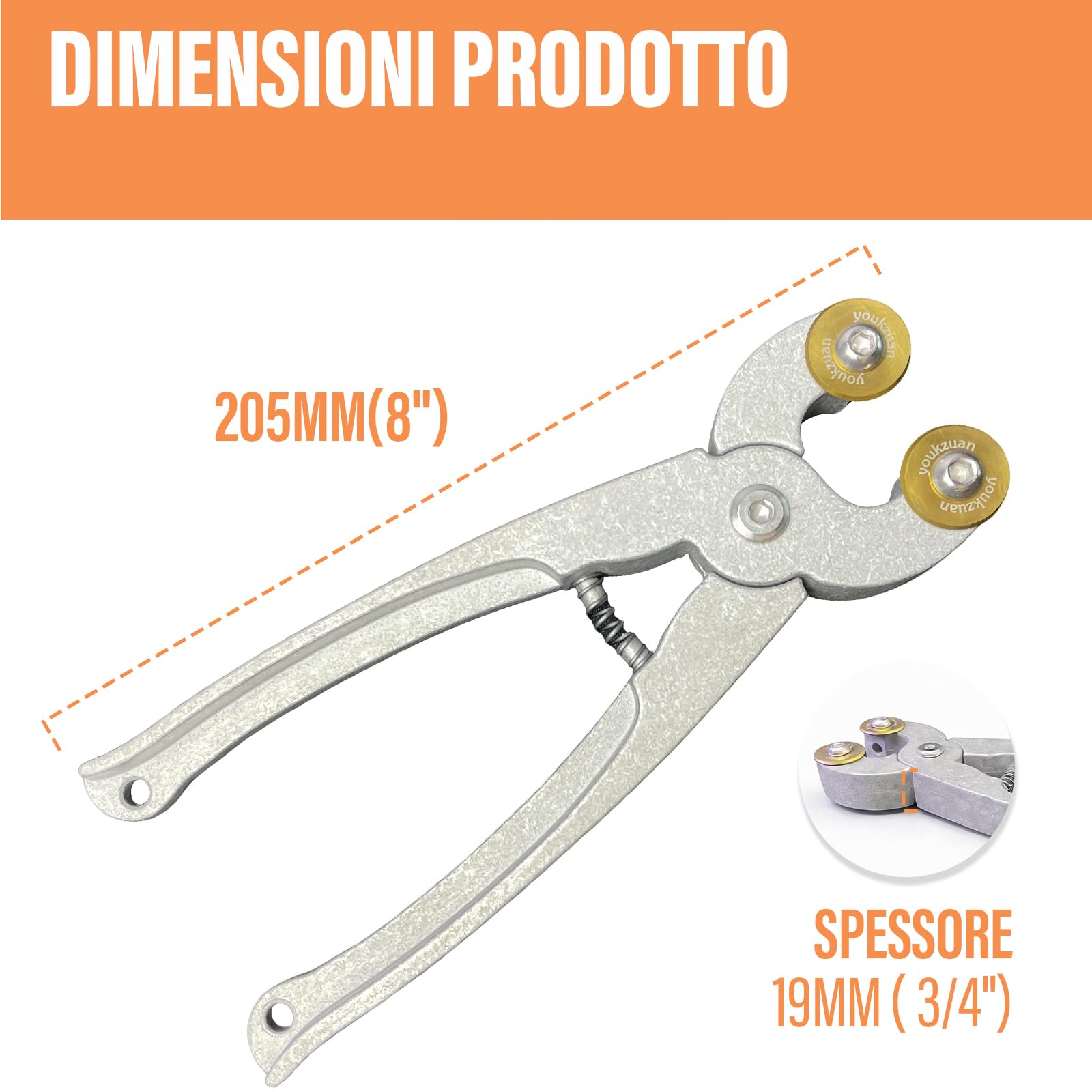 pinze per Piastrelle in Vetro e Ceramica, pinze per Mosaico in Vetro con Ruote per impieghi gravosi, pinze tagliapiastrelle da 7 Pollici, pinze per Taglio, Strumenti da Taglio per Taglio