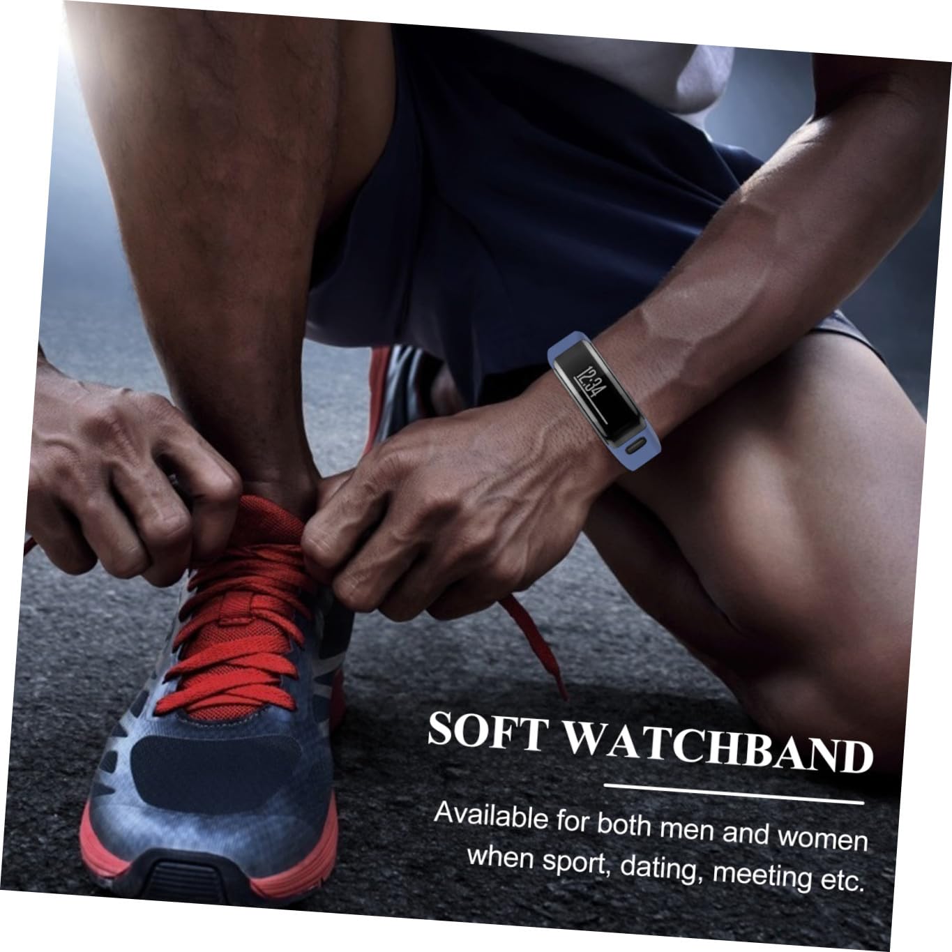 COLLBATH Bracelet Montre Silicone Sky Remplacement Rapide Flexible et Compatible Montre Connectée Homme et Femme