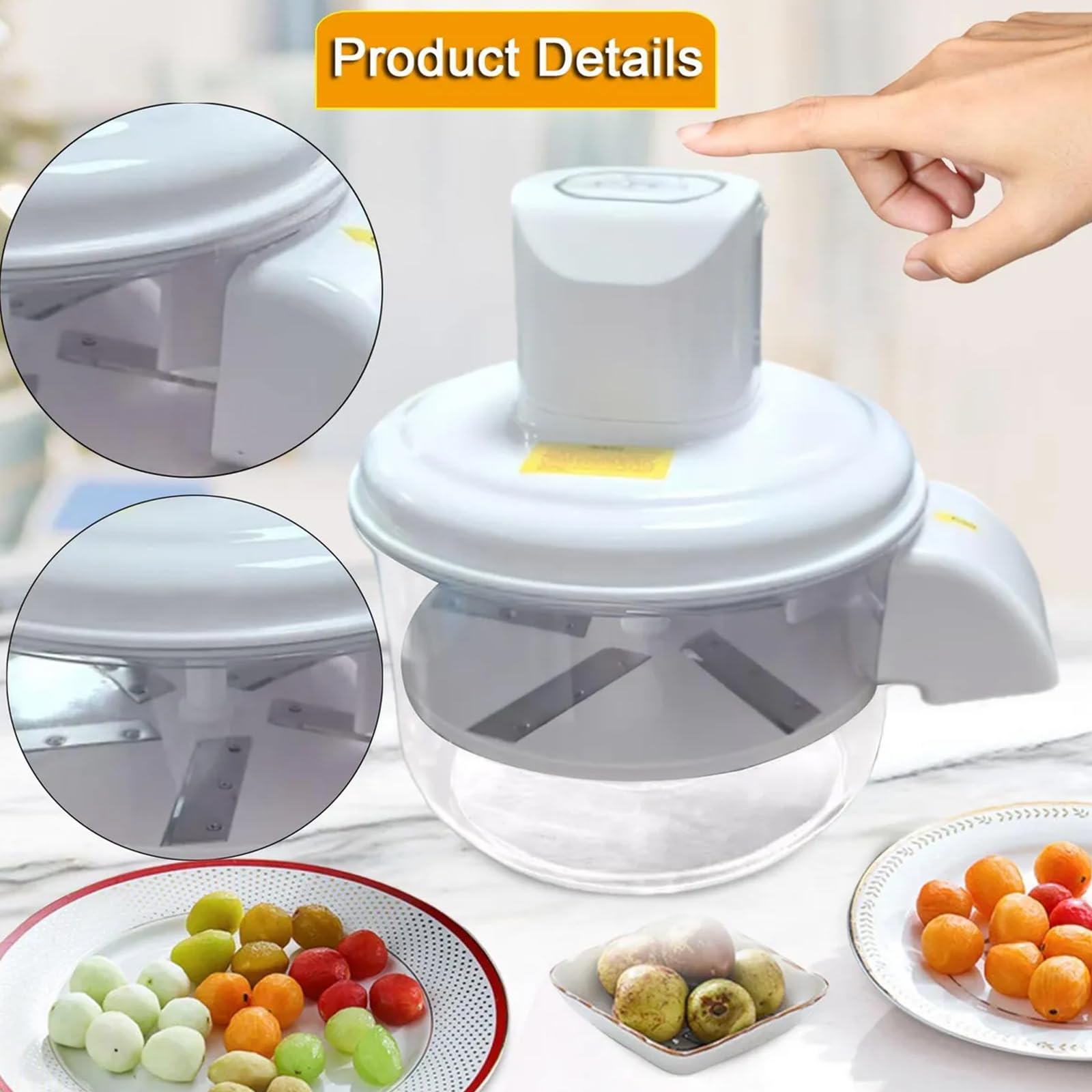 Strumento Portatile per sbucciare l ' Aglio Design in Acciaio Inossidabile per Uso Alimentare per Cucinare all ' Aperto Riunioni Famiglia Pelapatate con Motore Senza spazzole
