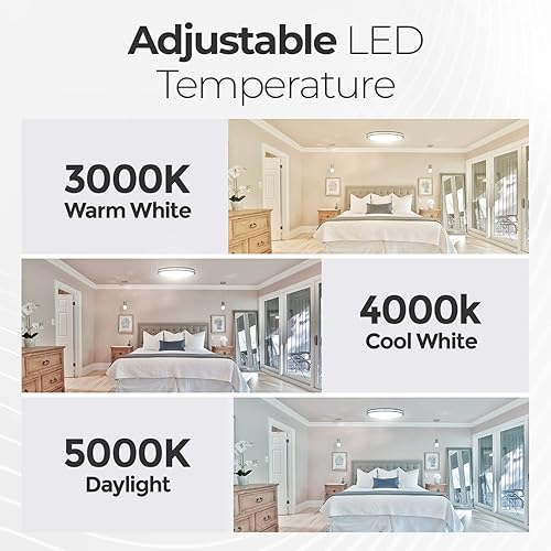 Miniatura 5 de Diodesy Lámpara de techo LED ovalada de 32 pulgadas 35 W 3000 LM 3000 K4000 K5000 K ajustable acabado negro mate lámpara de techo regulable de