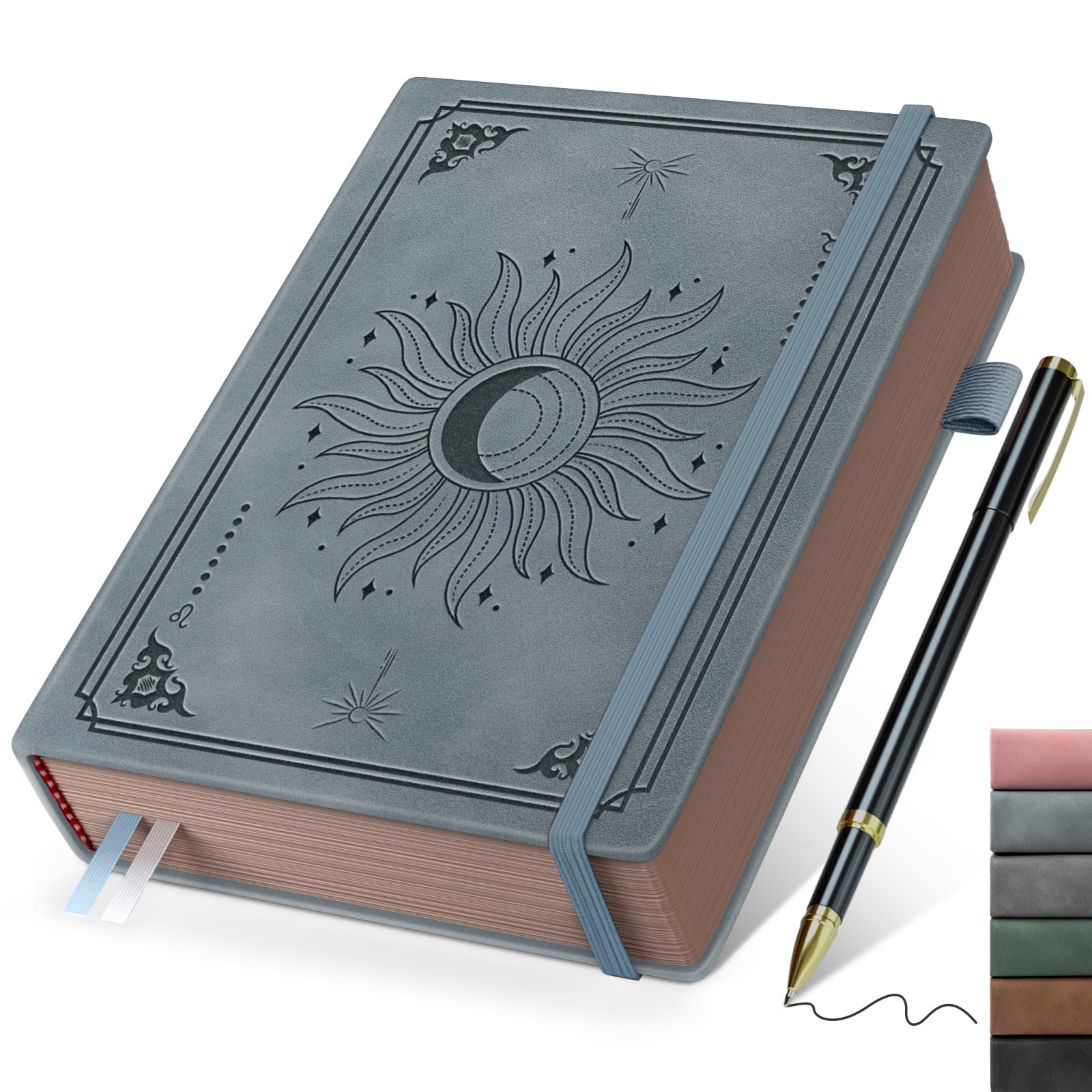 Smarpau A5 Journal Notebook with Pen, 366 Pages 100gsm No-Bleeding Paper Journal Diary
