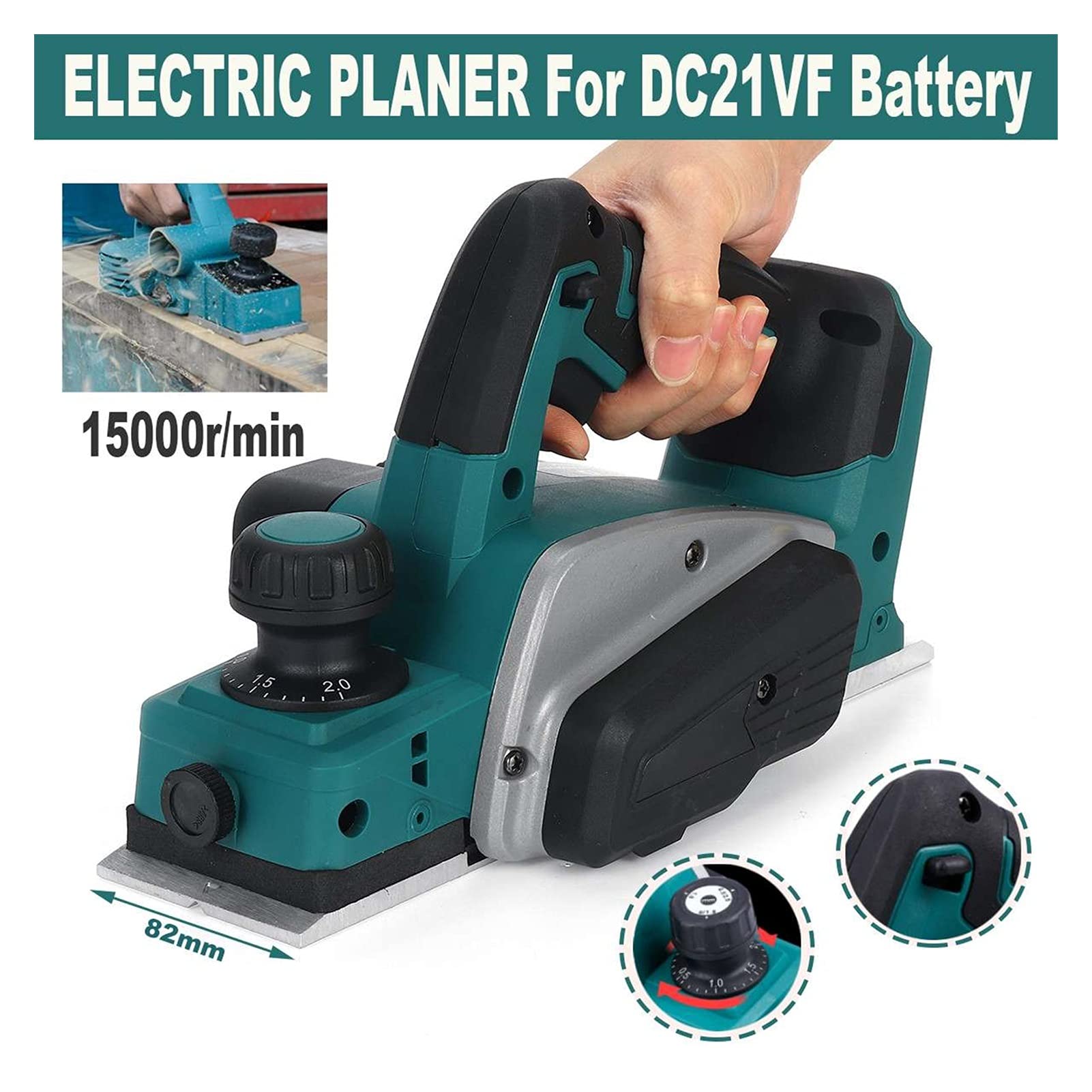 15000rpm Recargable Peeler eléctrico inalámbrico herramienta de corte de madera de la batería de mano con llave Maquinaria y equipamiento