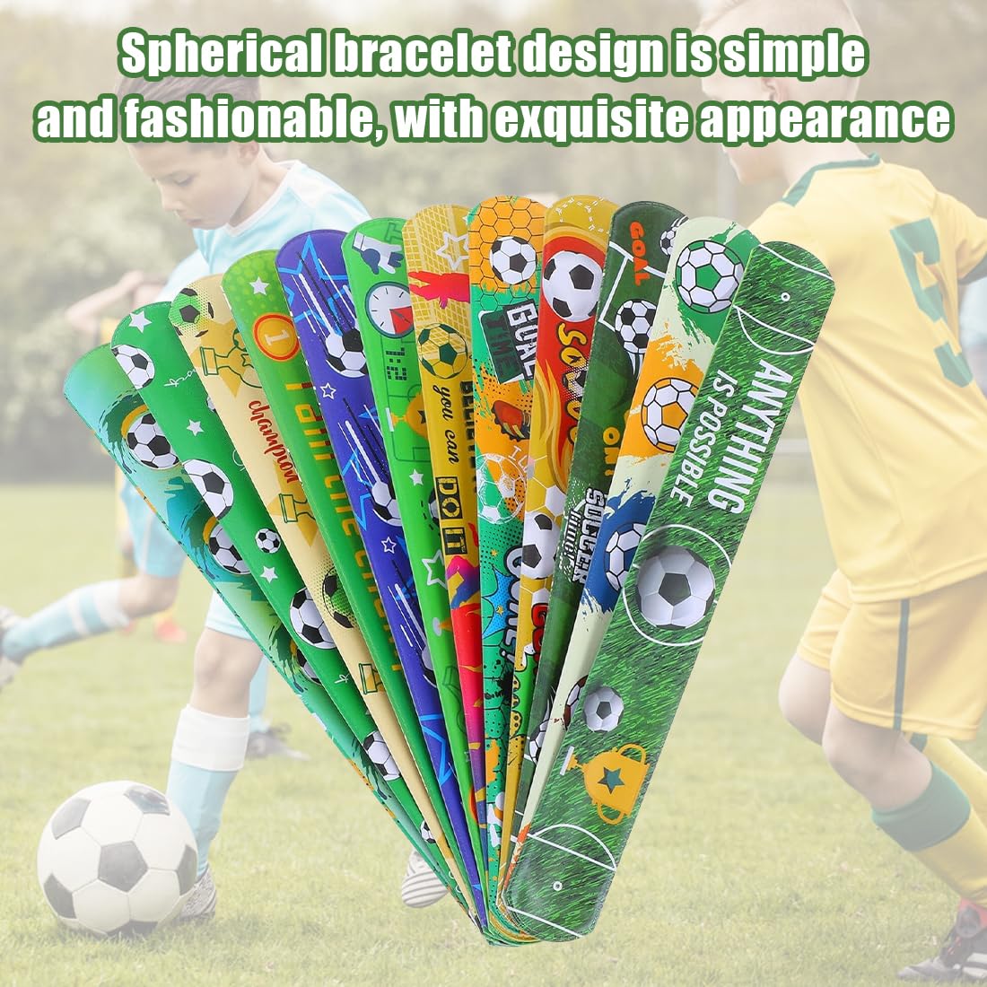 Braccialetti Slap 12 Pezzi Con 50 Adesivi - Regalo Divertente Per Bambini, Festa, Compleanni - Foto 7