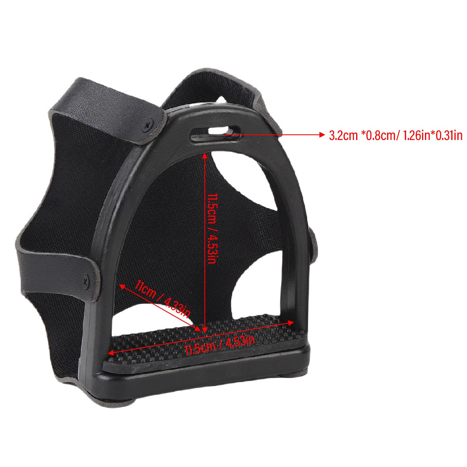 Fockety Estribos para Montar a Caballo, estribos de Resina con Funda de Red, Almohadilla de Goma para los pies, Estribo de Seguridad Reforzados para Adultos y niños