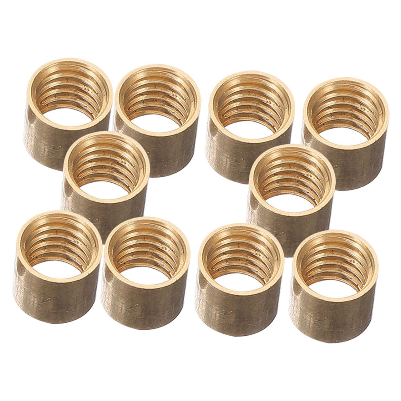 VICASKY 10Pcs Brass Ferrules for Billiard Replacement Durable Snooker Accessories for Enhanced Gameplay and Improved Accuracy for Customizing Performance