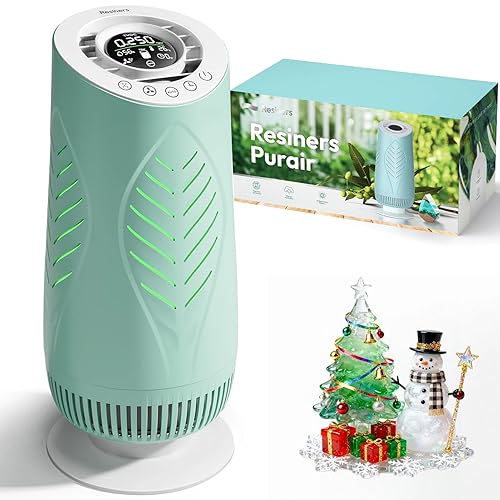 Resiners Purair Air Purifier for Epoxy Resin, Resin Air Purifier with H13 True HEPA Filter, SGS Certified, Air Filtration System for Resin Molding & Casting, Epoxy Resin Tools Accessories Supplies - 1 Air Purifier (includes 1 built-in filter)