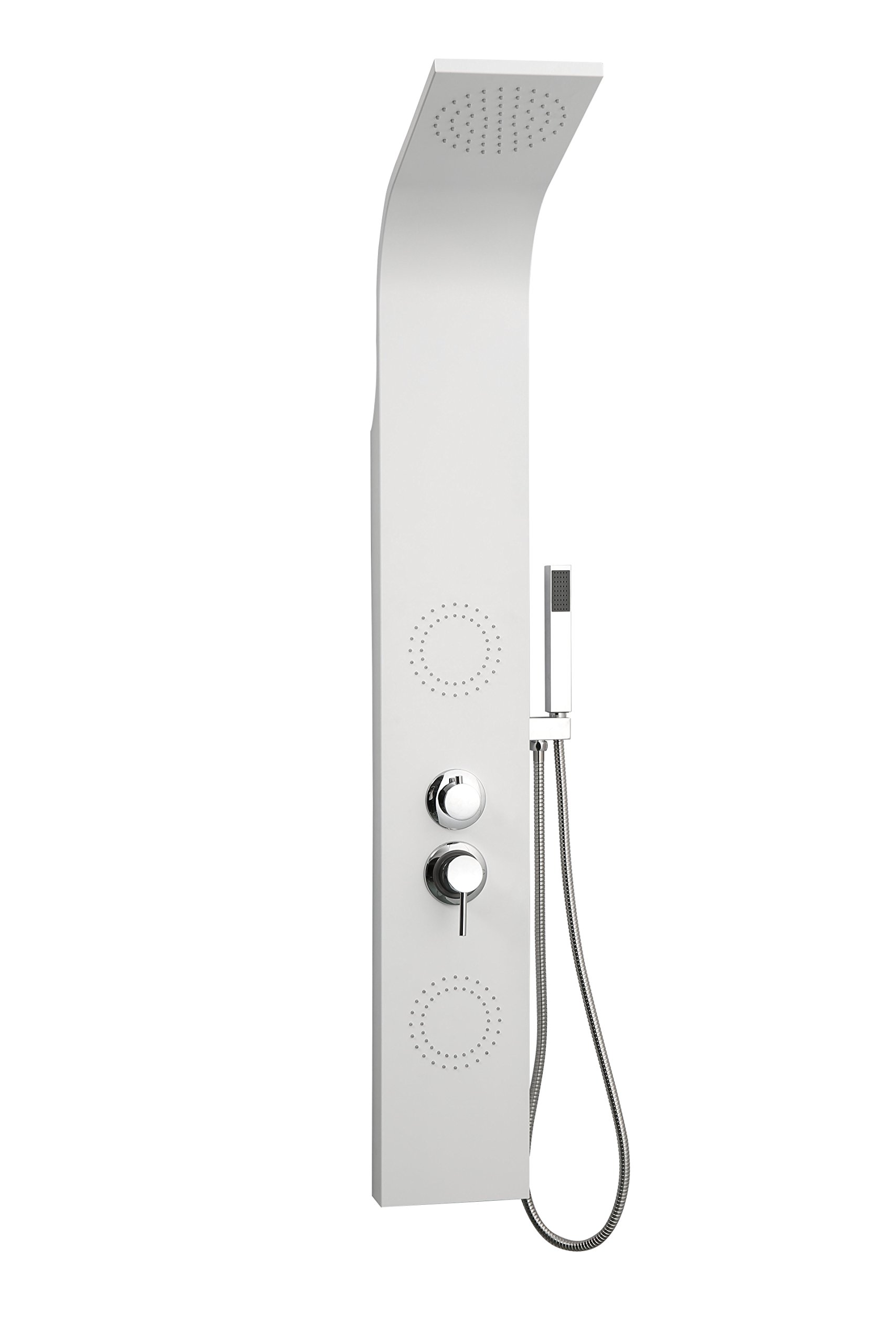 Columna de hidromasaje en aluminio blanco modelo A818