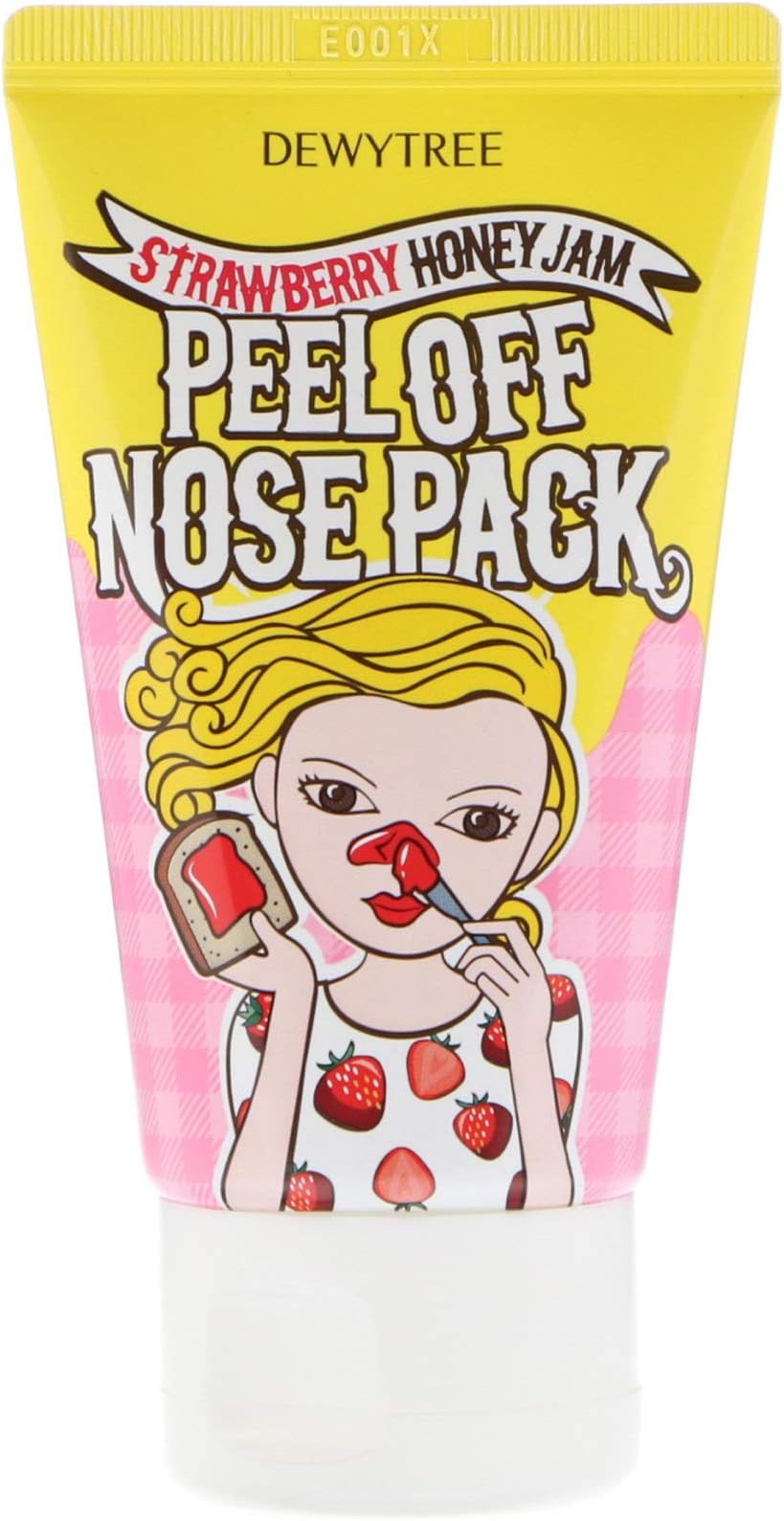 Dewytree 1 Step Nose Care, Peel Off Nose Pack, Strawberry Honey Jam, 70 ml
