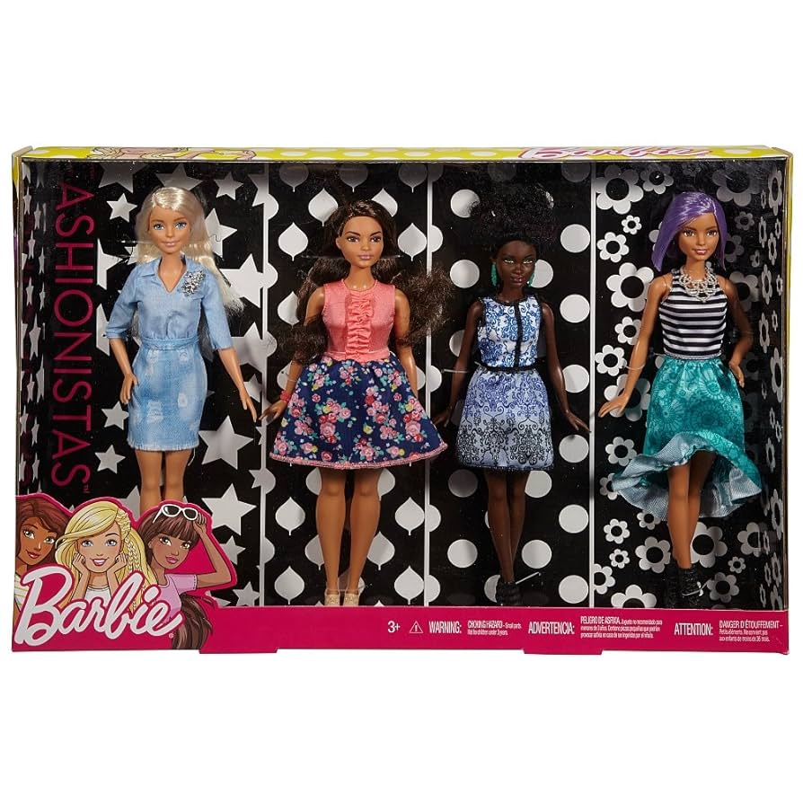 Amazon.co.jp: Barbie Fashionistas Super Set with 4 Dolls