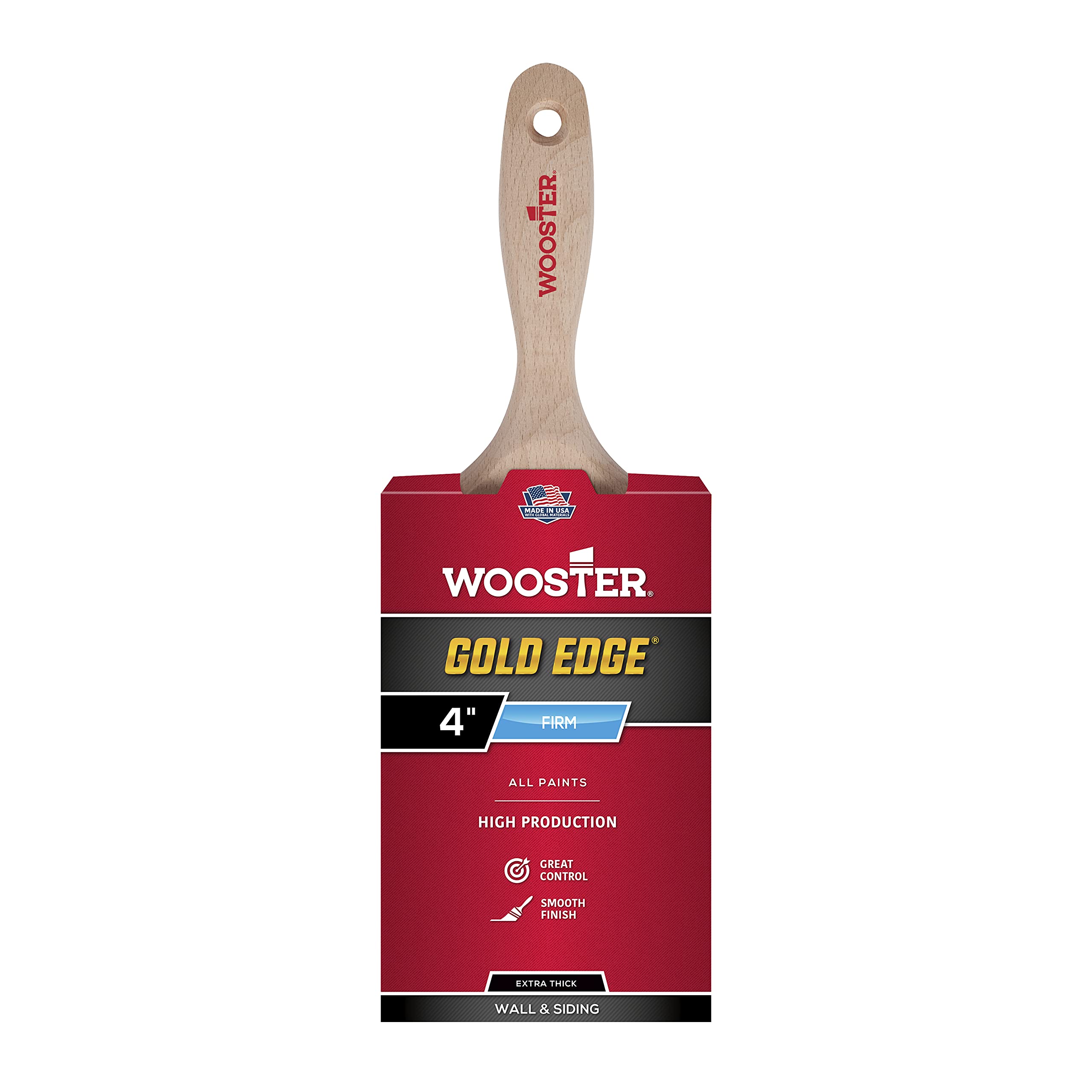 Wooster Brush 5237-4 Gold Edge Wall, 4 Inch