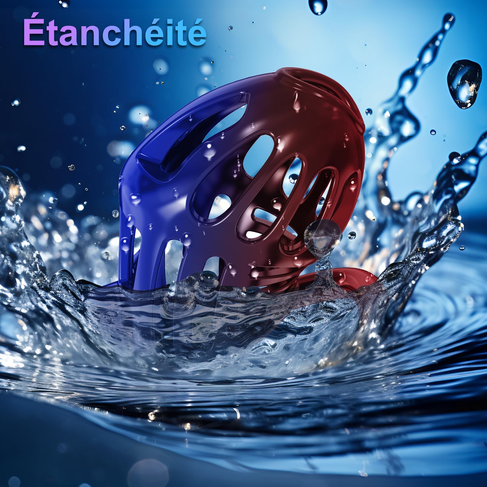Cage de Chasteté Pénis Sex Toys - Cage à pénis légère Avec Anneaux de 3 Tailles,Chastity Cage Sex Toýs Homme Cock Cage Verrou invisible, Ceinture de Chasteté Homme BDSM Sex Toys pour Couple(noir)