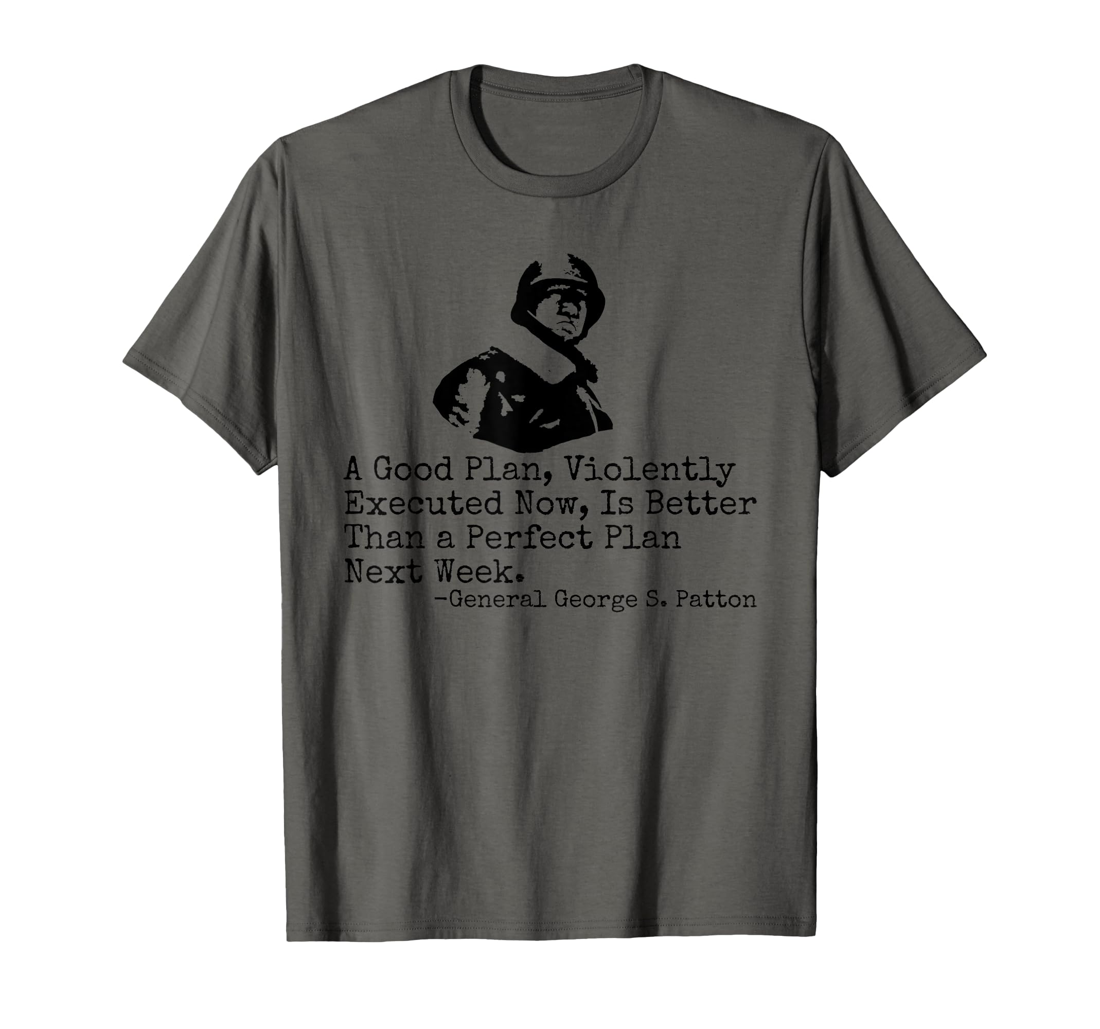 Amazon | ジョージ・S・パットン 引用 WW2 パットン将軍 Tシャツ
