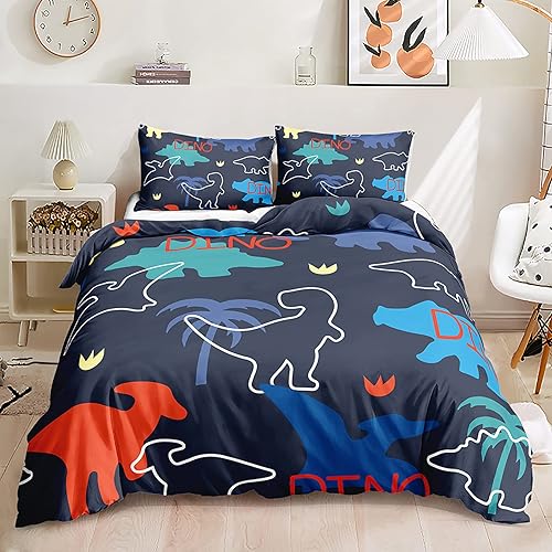 Miniatura 107 de Cartoon Cat Comforter Cover Set - Queen Size, Gradient Line Cat Bedding Set with Zipper for Kids Teens Boys Girls Adult Room Decor - 1 Quilt Cover 2