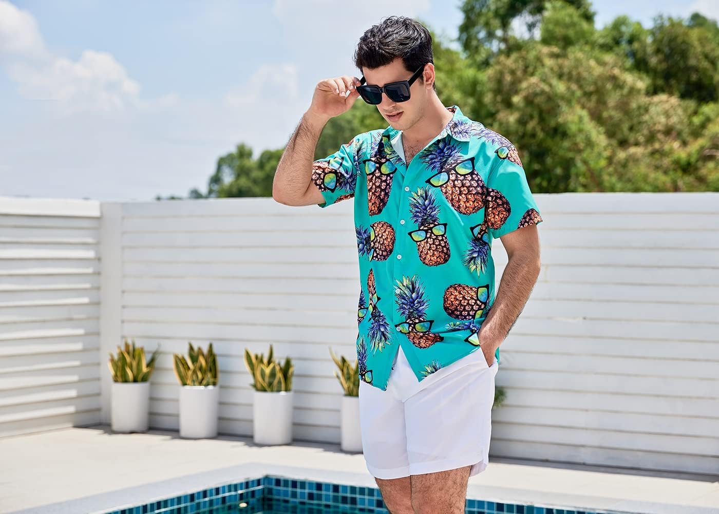 Goodstoworld Men's Novelty Hawaiian Button Down Shirts - Image 5