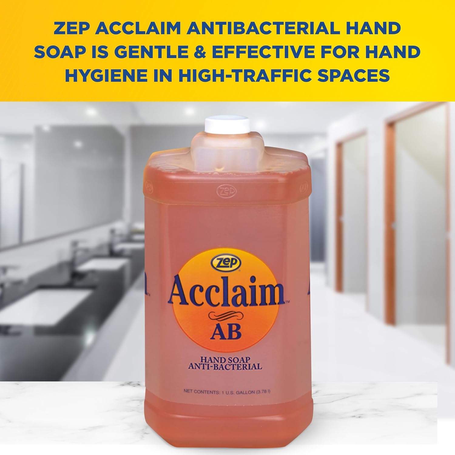 Zep Acclaim Liquid Antibacterial Hand Soap 1 Gallon 314924 (Pack of 4)