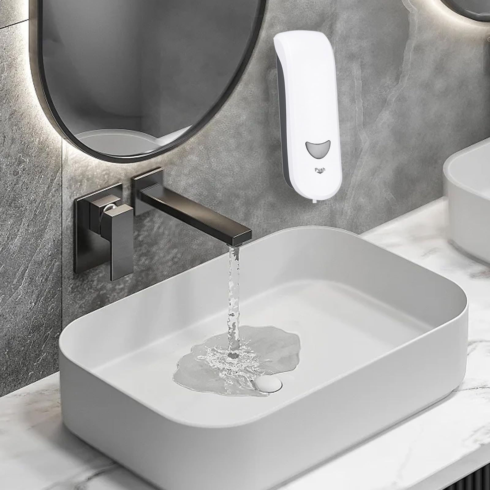 HERCHR Automatischer Seifenspender – Berührungsloser Schaumspender Für Kinder, 400 Ml, Mit USB-Ladung, Wasserdicht (Rosa)