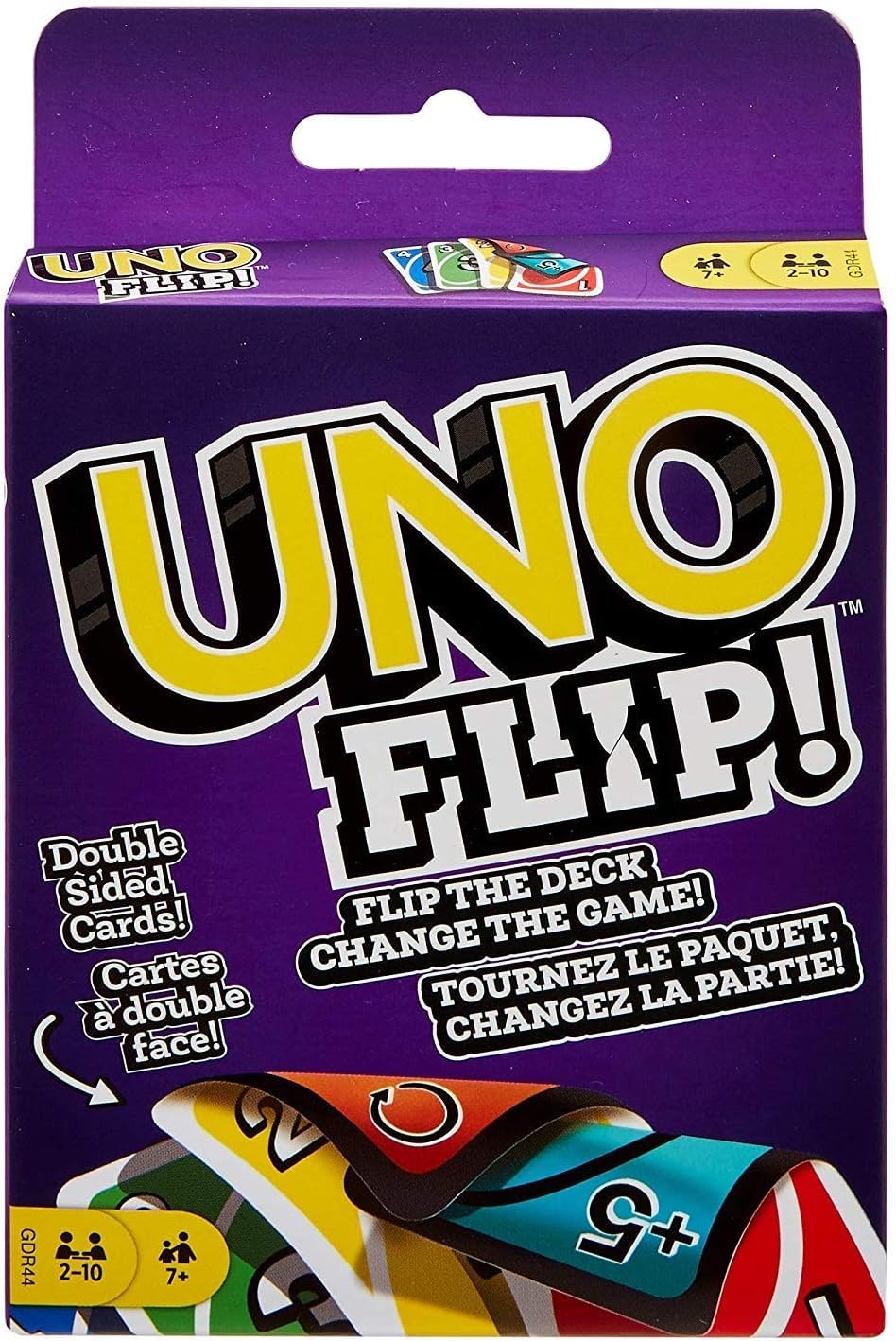 Mattel Uno, Flip and Dos Lot de 3 jeux de cartes Combo