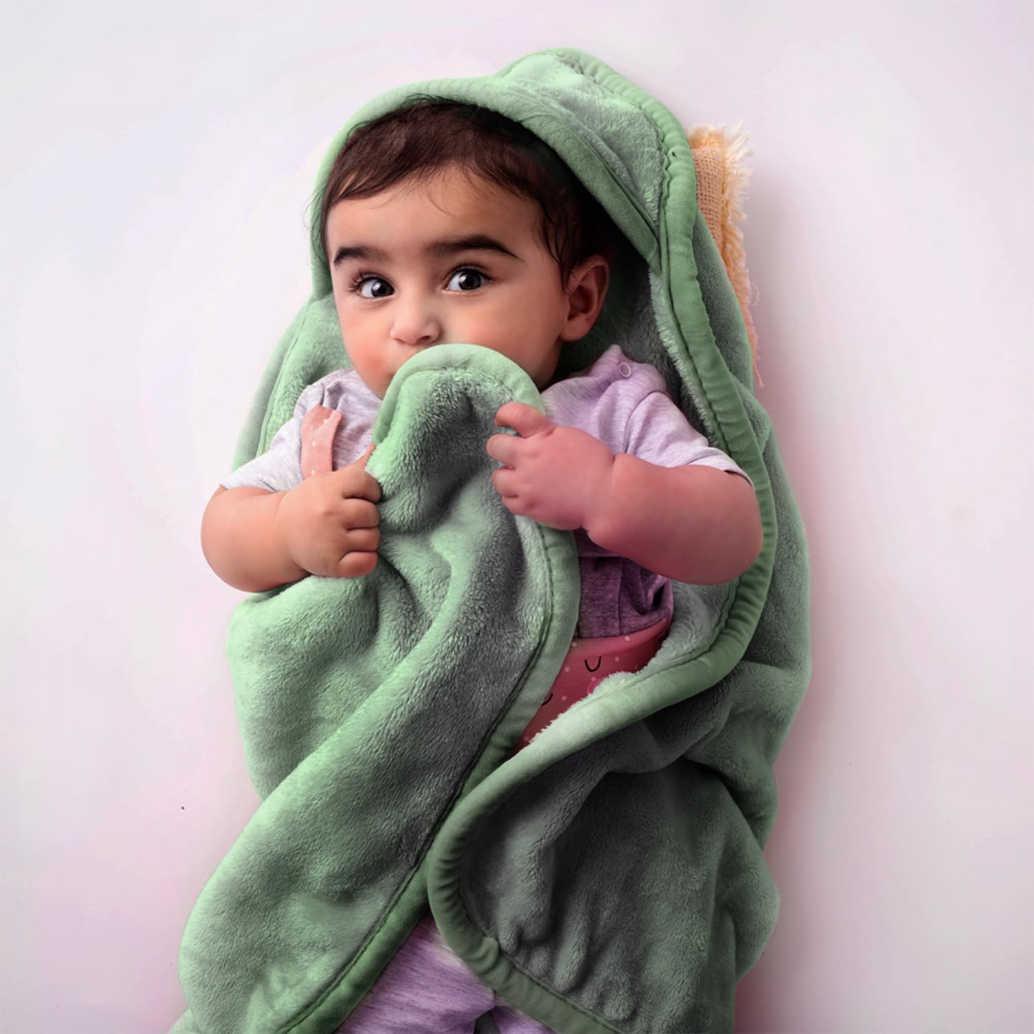 haus & kinder Fur Blanket & Hooded Blanket for New Born Upto 6