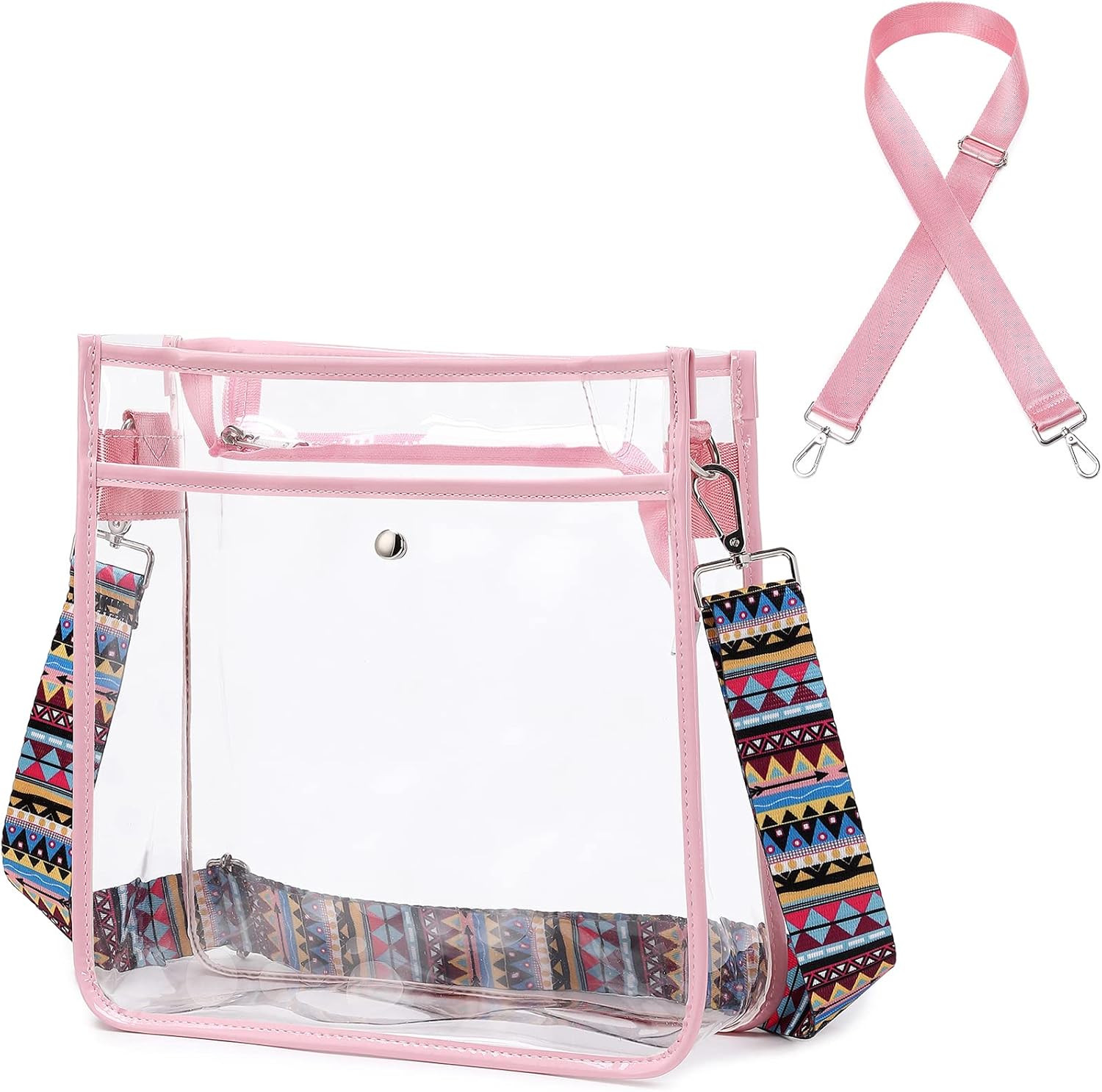 Clear Bag Stadium Approved Clear CrossBody Bag Women Shoulder Handbag Purse