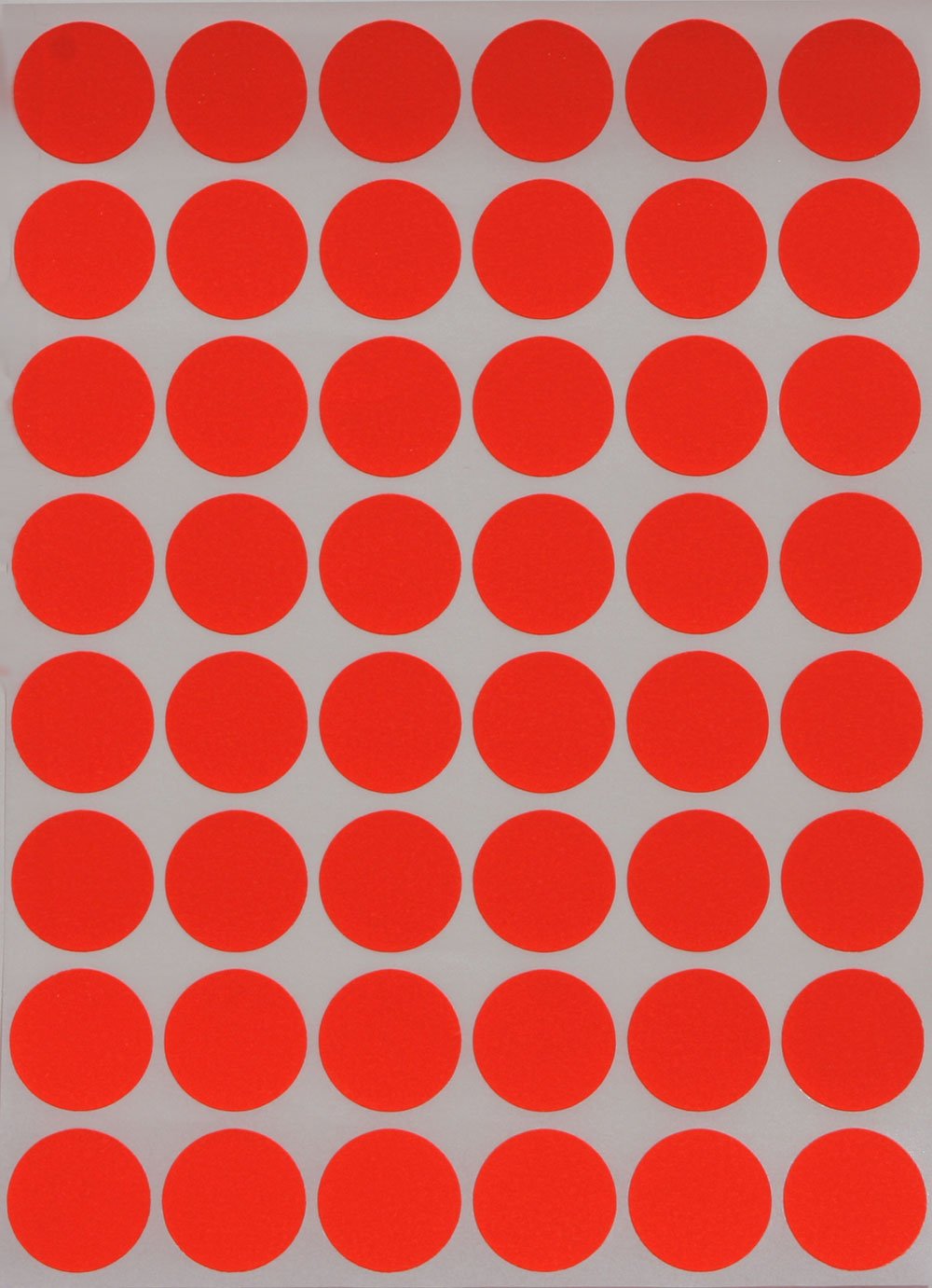 Royal Green Write Dot Sticker 11/16" Inch Color-Coding Labels for Inventory Office Supplies & Home (17mm), 4800-Pack (Neon Red)