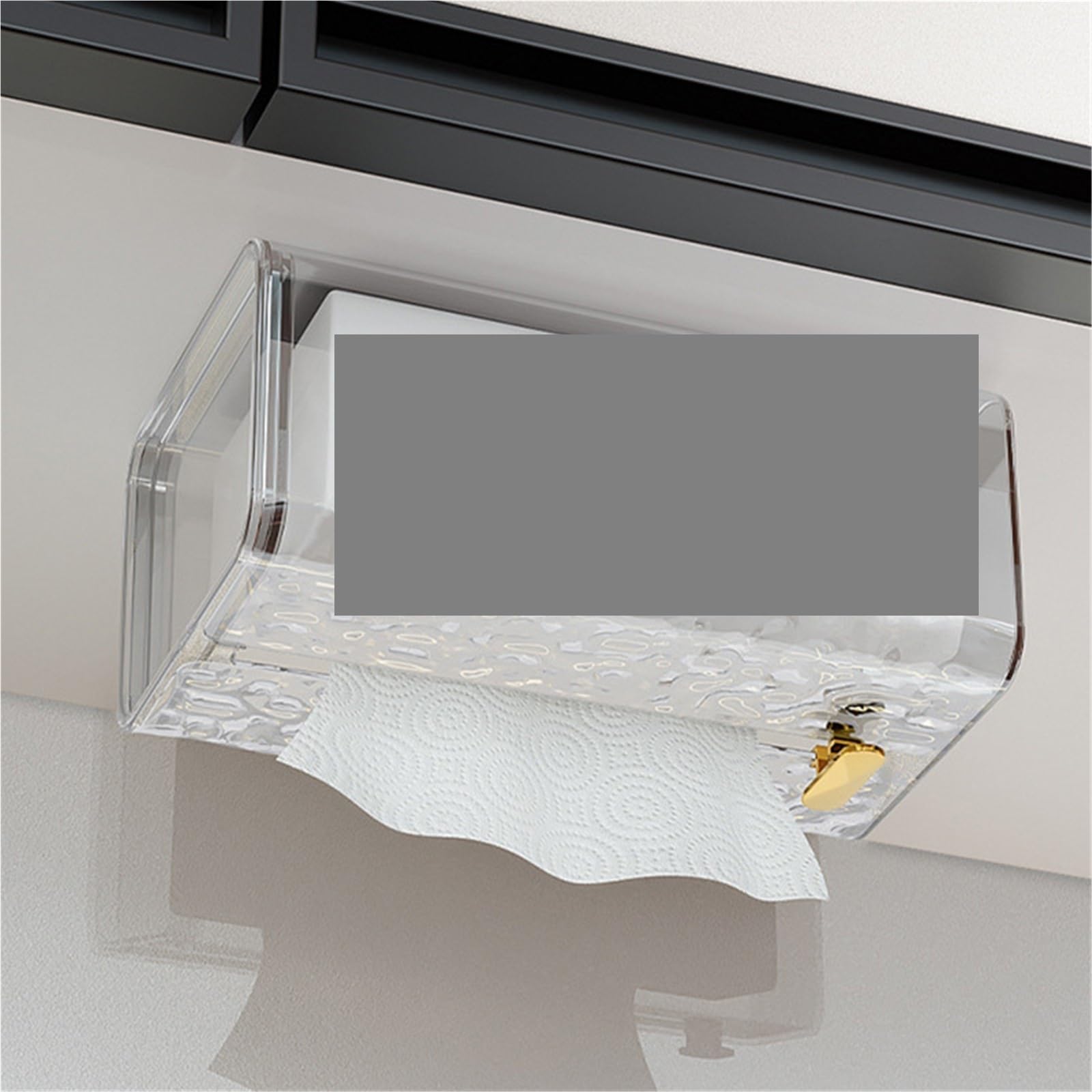 Porta Scottex Da Parete Tovagliolo Da Tavolo for Scatola Di Fazzoletti Multiuso Trasparente for Bagno, Fissato Al Muro, for Carta Igienica(Green)