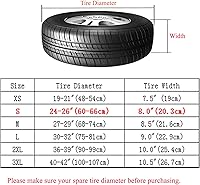 Vista 2 de Moonet Cubiertas resistentes para neumáticos para ruedas de RV (paquete de 4), protectores solares gruesos resistentes para camiones, autocaravanas