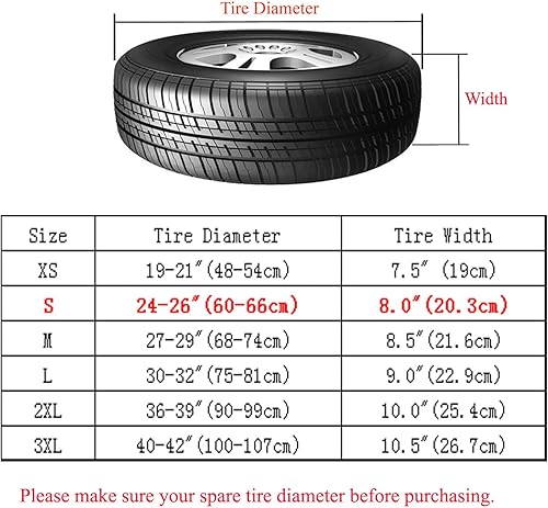 Miniatura 2 de Moonet Fundas resistentes para neumáticos para ruedas de RV (paquete de 2), protectores solares gruesos resistentes para camiones, autocaravanas,
