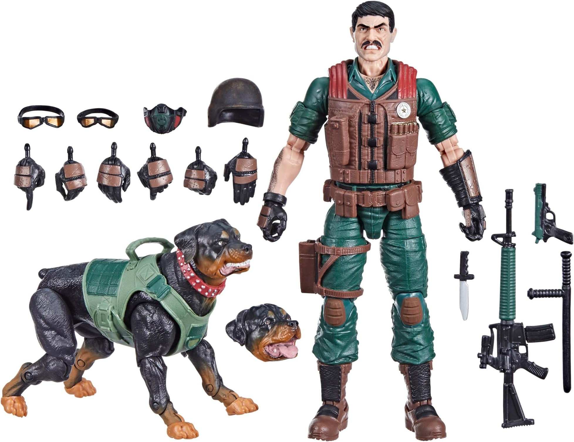 Classified Series #113, Mutt & Junkyard, Collectible 6-Inch Action Figure & Pet with 16 Accessories