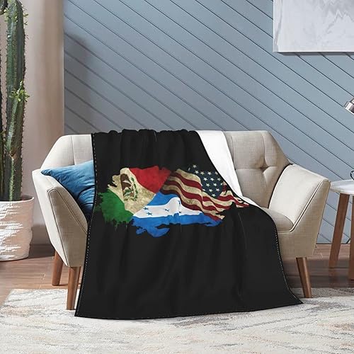 Miniatura 7 de USA Mexico Honduras Flags Blanket Warm Blanket Ultra Soft Microfleece Blanket Flannel Living Room Sofa Bed Bed Blanket