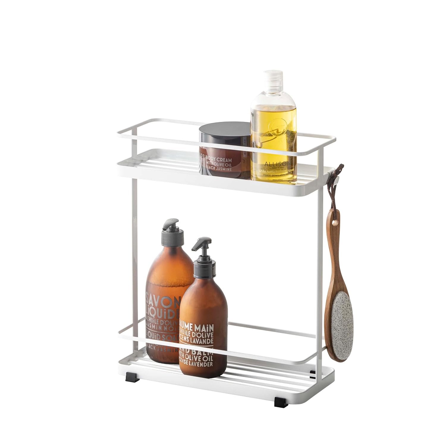 YAMAZAKI Home Tower Bath Rack - Bathroom Shower Storage Holder Caddy Shelf Organizer - Small 13 - Steel