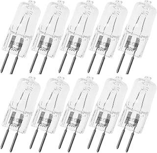 SQXBK 10PCS Night Light 120V 50W G5.3 Halogen Light Bulbs Halogen Bulbs Light Halogen Lamp for Home Lighting Clear Glass Lens