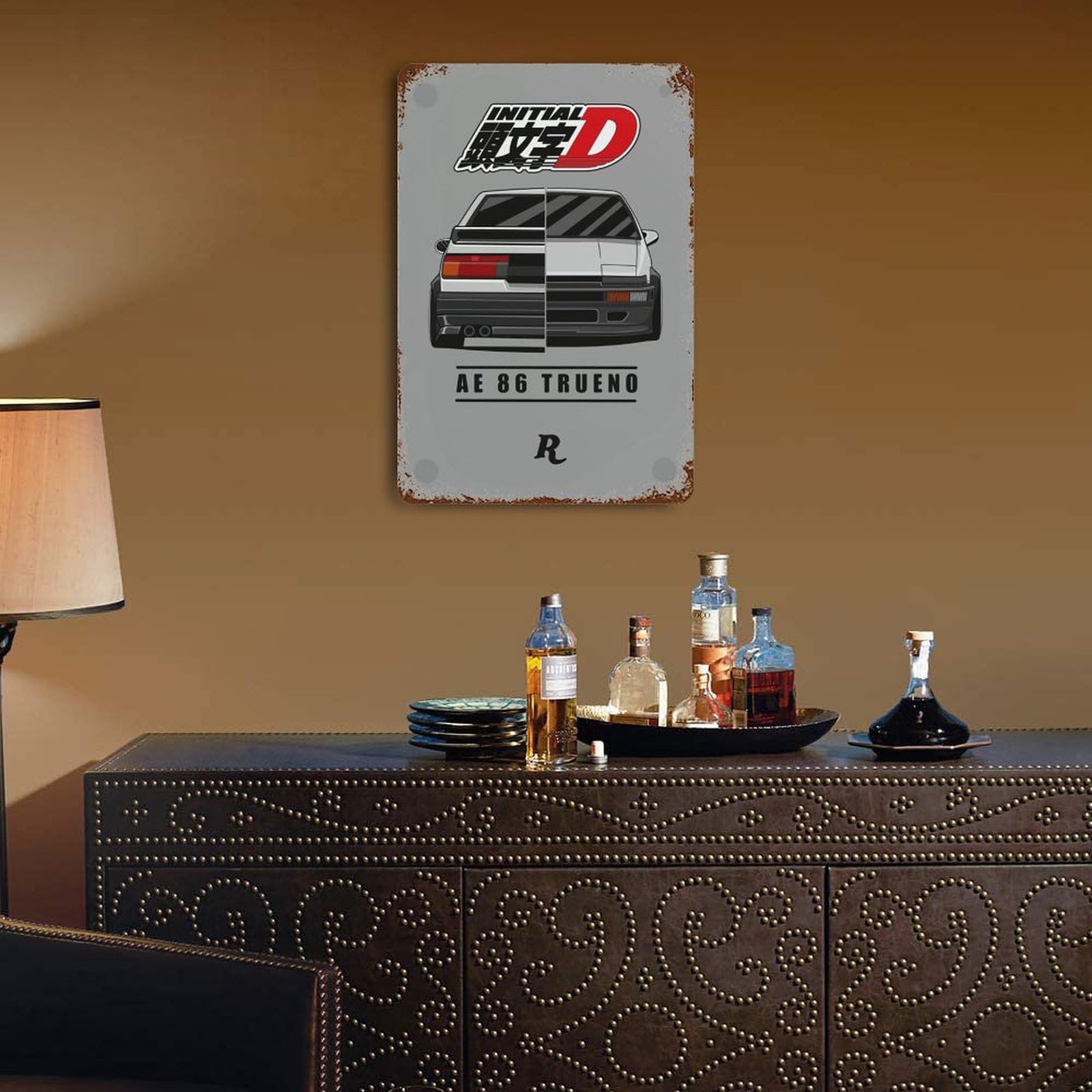 Amazon.co.jp: ブリキ看板 頭文字d イニシャル D Ae86 鉄絵画 装飾鉄絵