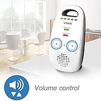 Vista 6 de Monitor digital para bebés VTech Safe & Sound, Monitor con dos unidades para padres, paquete de de 1, Blanco