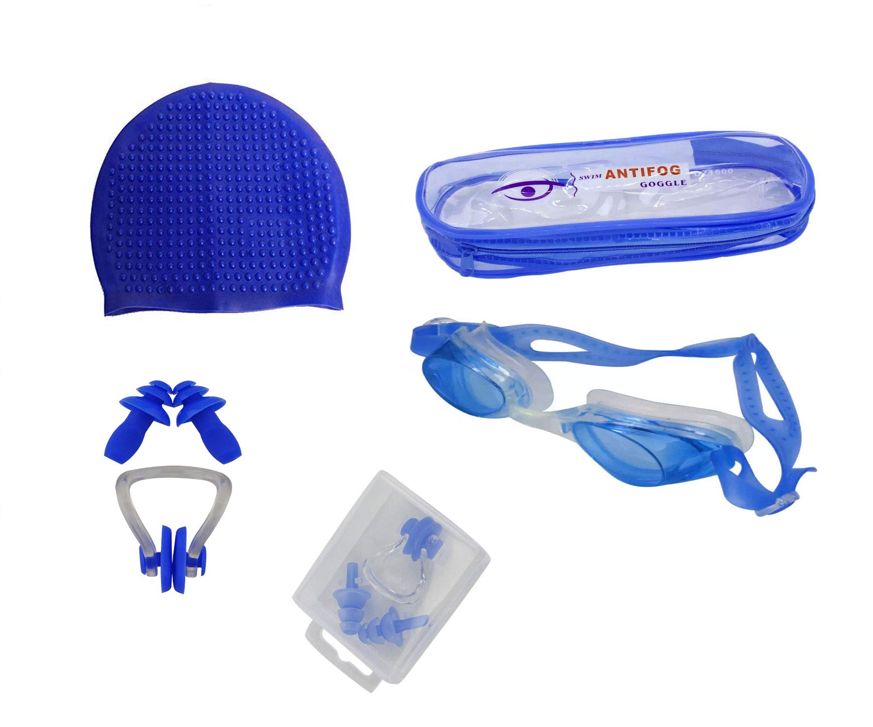 Swimming Bubble Unisex Cap with Goggles Ear Plug and Nose Clip (B07RNGQ6RM) Amazon Price History, Amazon Price Tracker