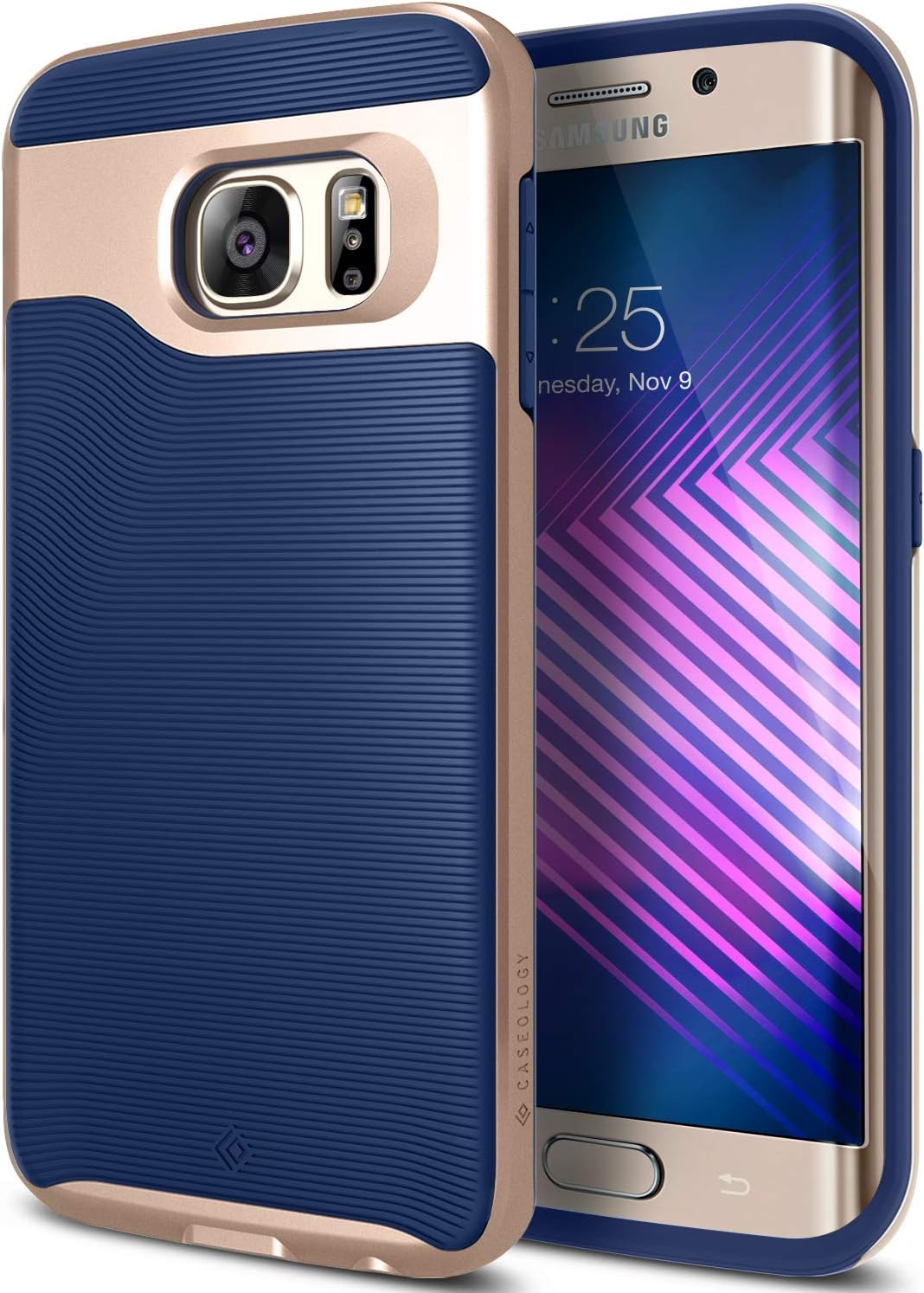 Caseology Wavelength for Samsung Galaxy S6 Edge Case (2015) - Navy Blue