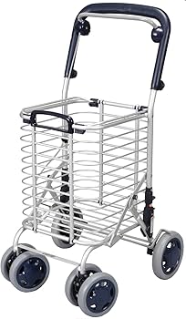Amazon | ユーバ産業 シルバーカー アルミワイヤーカート ブレーキ付