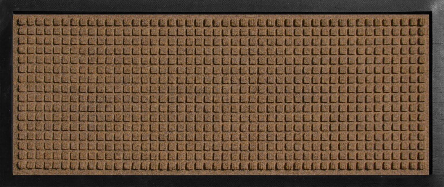 Hudson Exchange 4006 Classic Boot Tray Mat, 34" L x 15" W, 3/8" Thick, Dark Brown