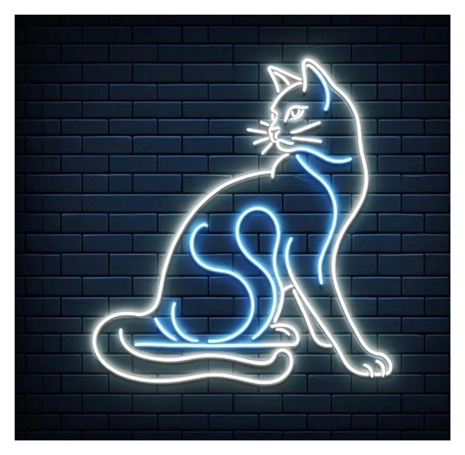 Shouxi A Sign Lamp Cat Neon Sign For Pet Stores, Hospitals Kids Bedroom Decorative Lamps Cat Lover Room Wall Rt Hanging Decor 40Cm(A)