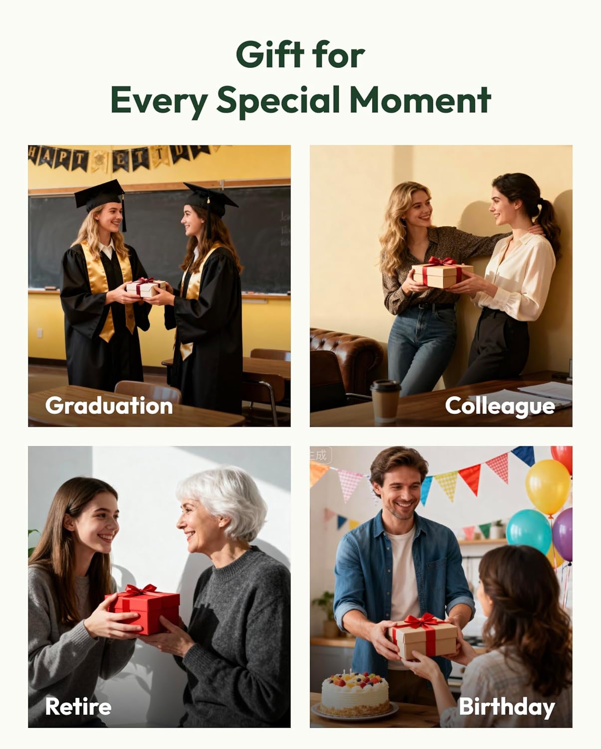 Belloxis Birthday Gifts for Women Friendship Moonstone Stone Beads Bracelets Graduation Friend Coworkers Retirement Christmas Birthday Teacher Thoughtful Nurse Gifts Ideas Her Womens Girls Accessories - Image 5