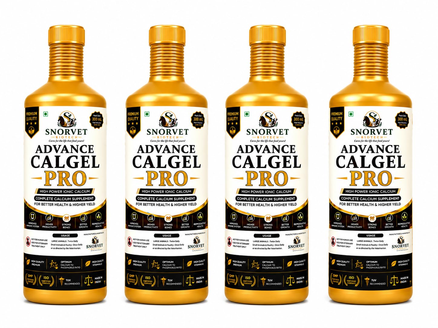 Advance Calgel Pro Ionic Calcium Supplement, 1200 ml | Pack of 4, For Livestock & Poultry, Stronger Bones, Boosts Productivity, Improves Immune System-image-48