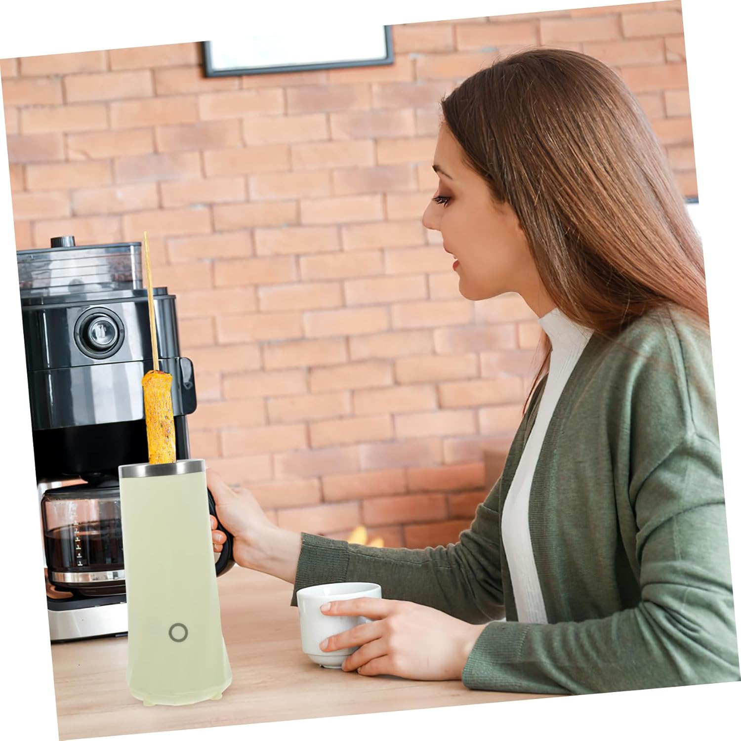 Alipis Egg Roll Sausage Maker Automatic Machine for Home Breakfast Easy to Clean