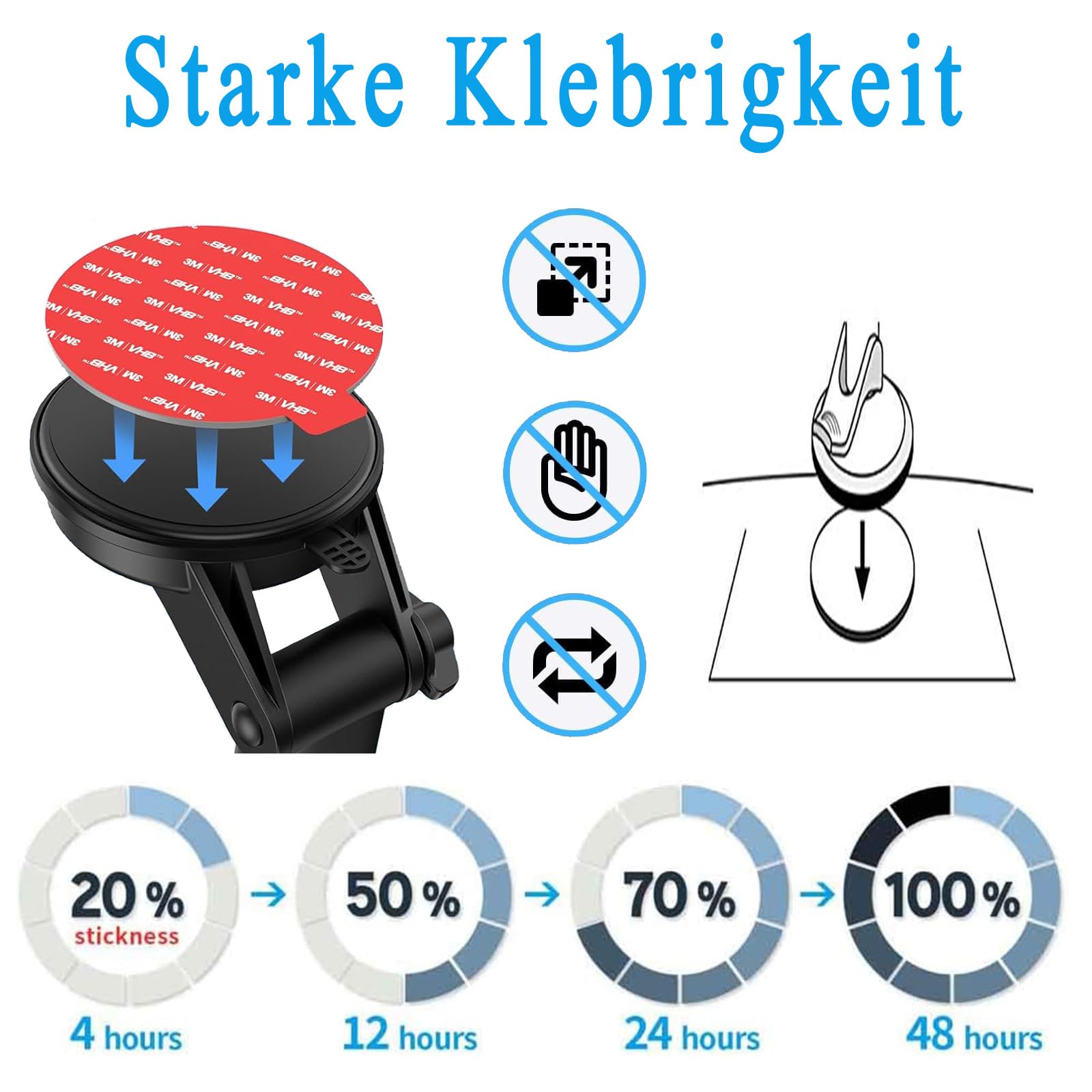 2 Pezzi Disco Adesivo Per Supporto Navigatore, Dischi Adesivi - Foto 12